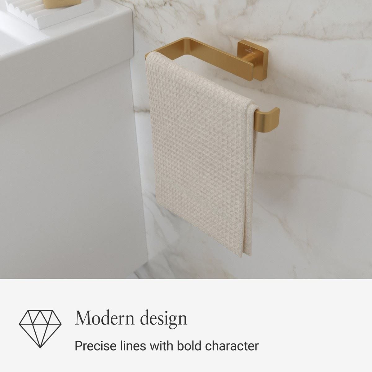 Villeroy & Boch Towel Rails and Rings Villeroy & Boch Elements - Striking Towel Rail