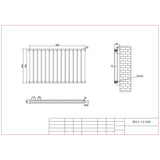 Aquarius Bathrooms Panel Radiator Aquarius Flat Double Horizontal Panel Radiator