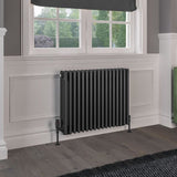 Eastbrook Rivassa Traditional 4 Column Radiator in Matt Anthracite