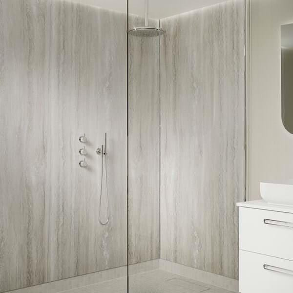 Multipanel Wall Panel Multipanel Contemporary Wall Panel in Jupiter Silver