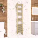 Eastbrook Wendover Straight Heated Towel Rail in Brushed Brass