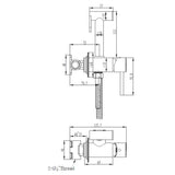 Saneux Douche Saneux Cos Douche Kit with Handset and Holder
