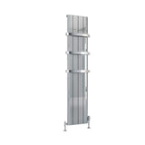 Eastbrook Panel Radiator Eastbrook Peretti Straight Vertical Aluminium Radiator in Polished Aluminium