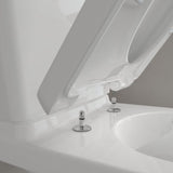 Villeroy & Boch Close Coupled Toilet Villeroy & Boch O.novo Compact Rimless Open Back Close Coupled DirectFlush Toilet with Soft Close Seat