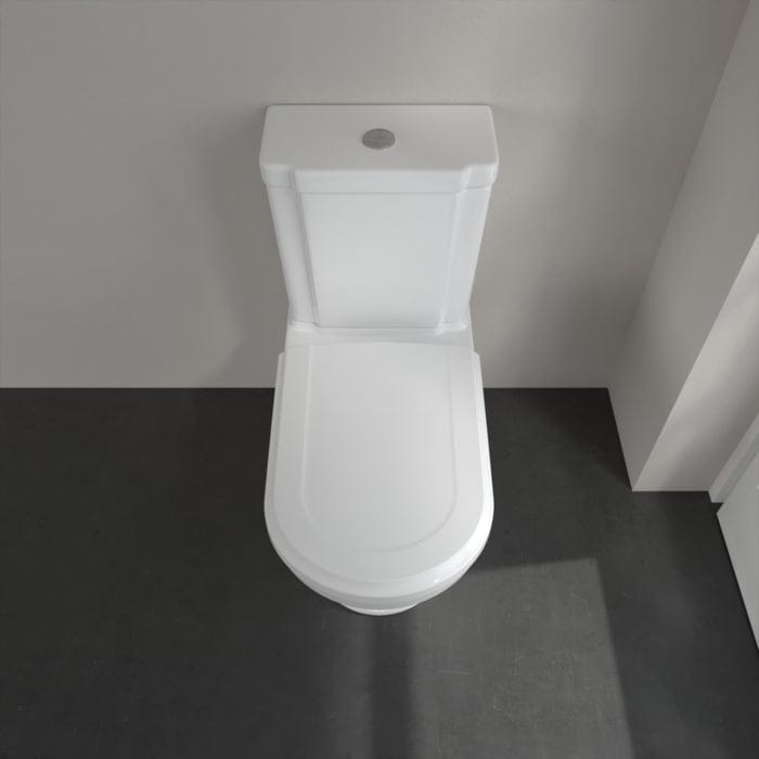 Villeroy & Boch Close Coupled Toilet Villeroy & Boch Hommage Traditional Close Coupled Toilet with Seat