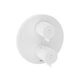 Roca Concealed Shower Set Roca T-500 Round Thermostatic Concealed Shower Valve with with Shower Handset and Slide Rail Set