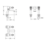 Crosswater Freestanding Bath Filler Crosswater Belgravia Floor Standing Bath Filler