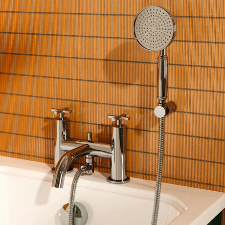Burlington Bath Shower Mixer Chrome Burlington Riviera Bath Shower Mixer Tap with Shower Handset