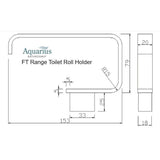 Aquarius Bathrooms Toilet Roll Holder Aquarius FT Toilet Roll Holder