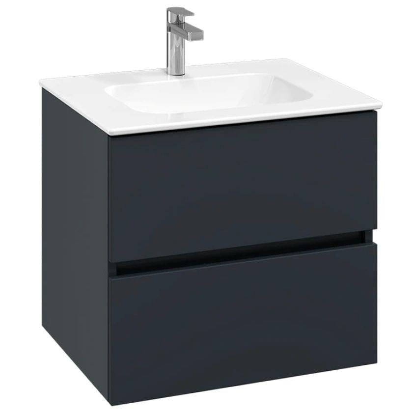 Villeroy & Boch Wall Mounted Vanity Unit Villeroy & Boch Arto Wall Mounted 600mm Two Drawer Vanity Unit with Basin