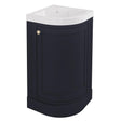 Eastbrook Floor Standing Vanity Unit Eastbrook Hardwick Traditional 430mm Corner Vanity Unit with Basin in Matt Anthracite