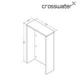 Crosswater WC Back To Wall Unit Crosswater WC Unit - 545mm Wide