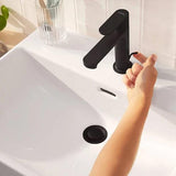 Hansgrohe Mono Basin Tap Hansgrohe Rebris S Single Lever Basin Mixer 110 With Pop-Up Waste Set in Matt Black