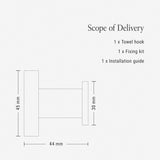 Villeroy & Boch Robe Hook Villeroy & Boch Elements - Striking Towel Hook