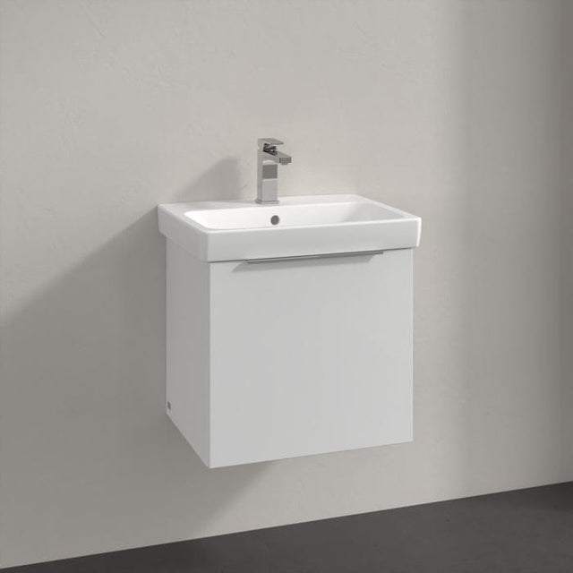 Villeroy & Boch Wall Mounted Vanity Unit White Villeroy & Boch Architectura Wall Hung Vanity Unit 500mm One Drawer with Basin