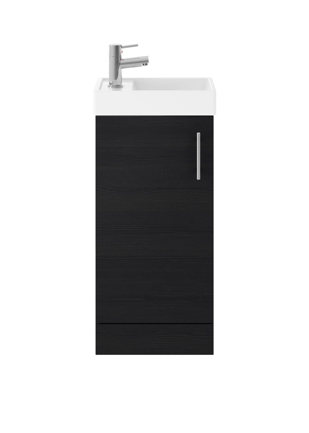 Aquarius Bathrooms Cloakroom Vanity Unit Aquarius Byron 400mm Floor Standing 1 Door Cloakroom Vanity Unit with 1 Tap Hole Basin