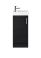 Aquarius Bathrooms Cloakroom Vanity Unit Aquarius Byron 400mm Floor Standing 1 Door Cloakroom Vanity Unit with 1 Tap Hole Basin