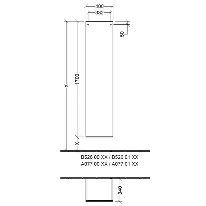Villeroy & Boch Storage Unit Villeroy & Boch Arto Tall Storage Cabinet
