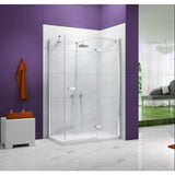 Merlyn Hinged Shower Door Merlyn Ionic Essence Frameless Hinged Shower Door and Inline Panel
