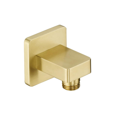 JTP Shower Brackets and Outlets Brushed Brass JTP HIX Square Water Outlet