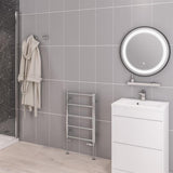 Eastbrook Ladder Rail 650 x 450 / Electric Only Eastbrook Tuscan Round Heated Towel Rail in Chrome