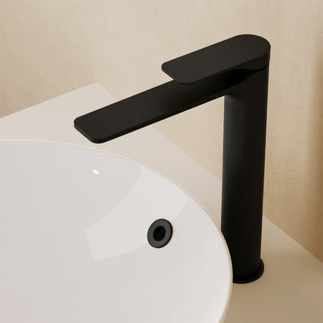 Crosswater Mono Basin Tap Matt Black Crosswater Fuse Tall Mono Basin Mixer Tap with Clicker Waste