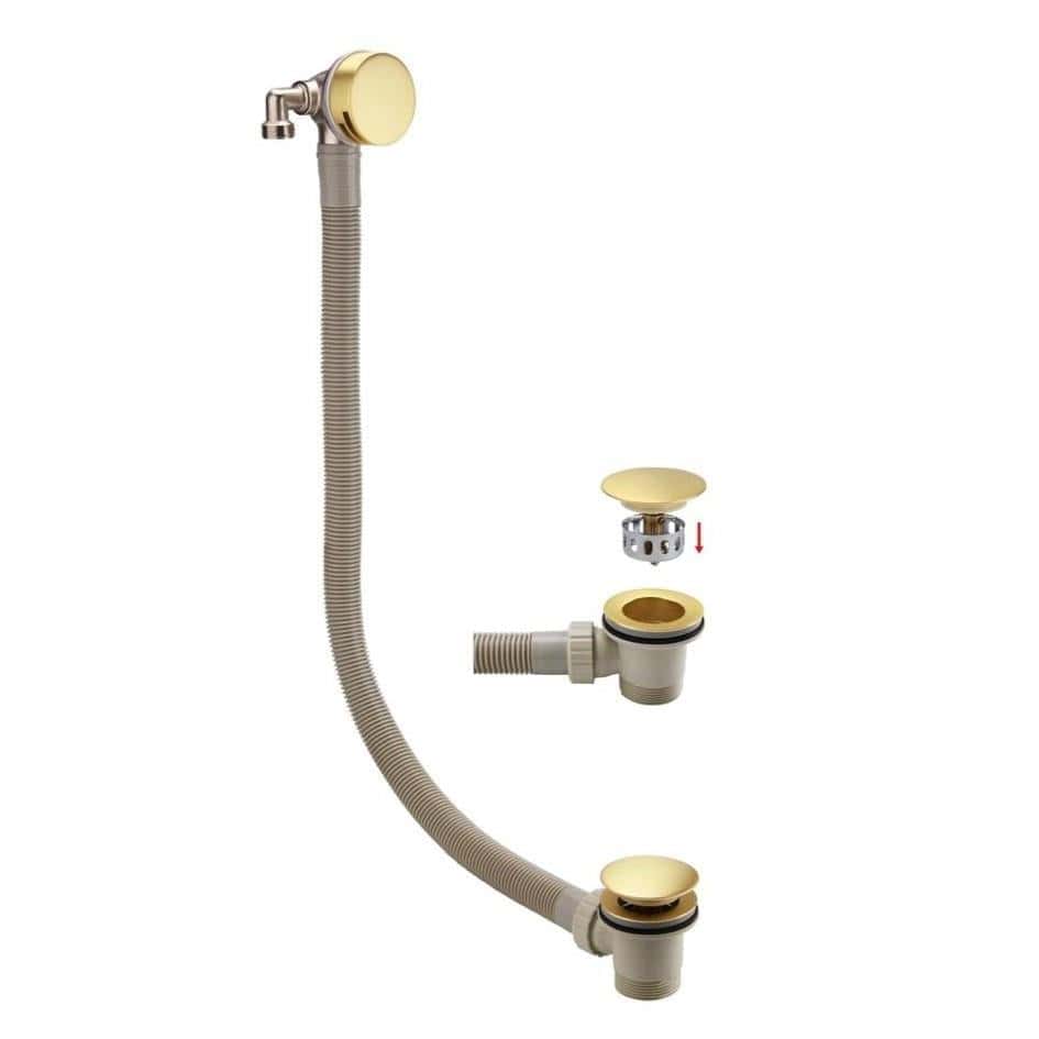 Aquarius Bath Waste Aquarius FT Overflow Bath Filler and Easy Clean Waste