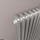 Eastbrook Column Radiator Eastbrook Rivassa Traditional 2 Column Radiator in Chrome Effect