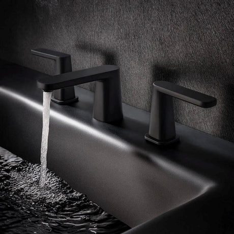 Crosswater 3 Tap Hole Basin Set Crosswater Marvel 3 Hole Basin Mixer Tap in Matt Black
