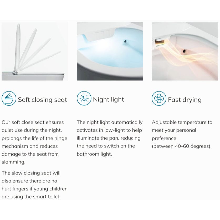 Imex Smart Toilet Imex Arco Back to Wall Rimless Smart Toilet