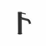 Roca Mono Basin Tap Matt Black Roca Ona Medium Height Basin Mixer Tap with Click Clack Waste and Cold Start