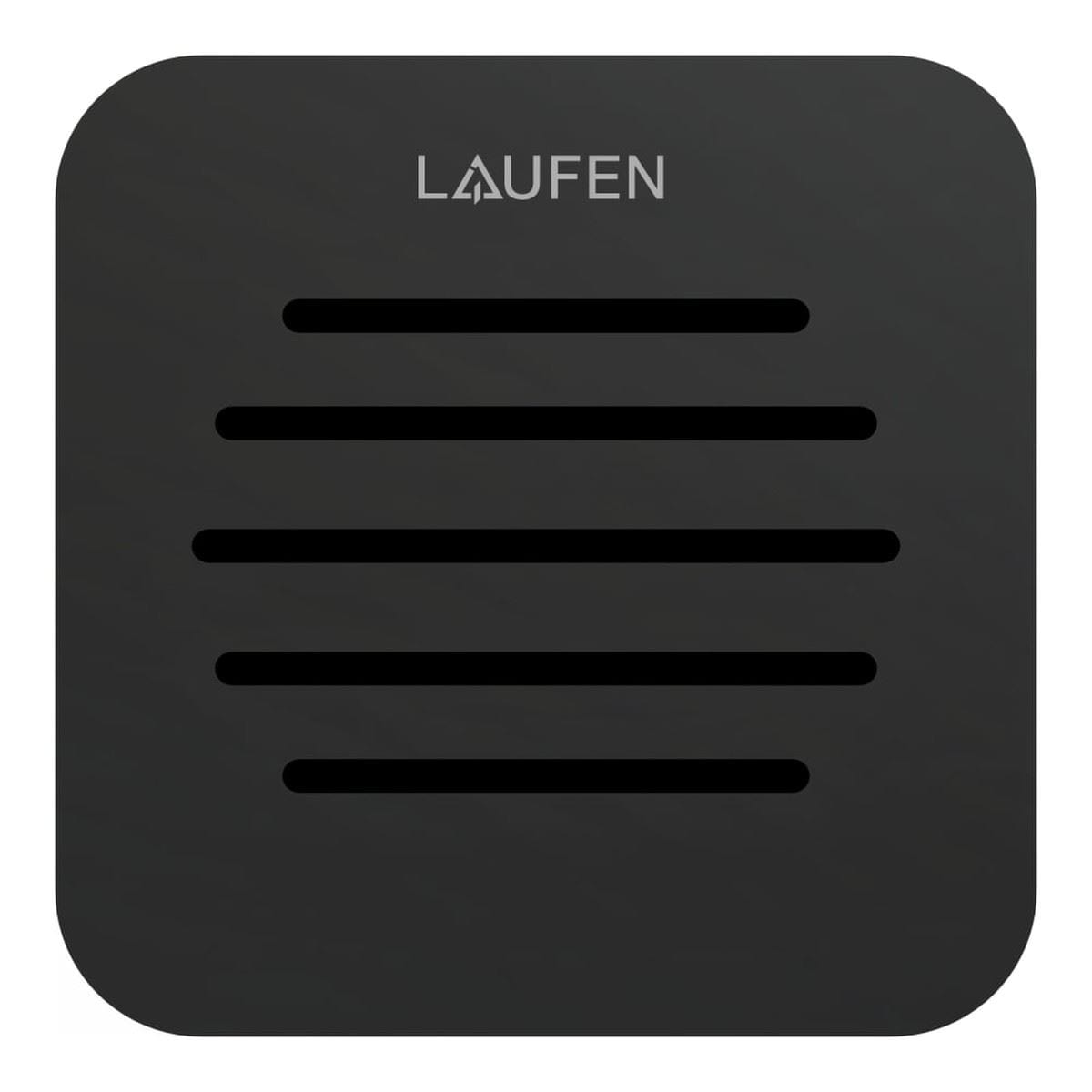 Laufen Wetroom Accessory Matt Black Laufen Marbond Alternative Shower Tray Waste Cover with Line Design