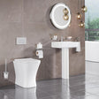 Eastbrook Back to Wall Toilet Eastbrook Beddington Rimless Back To Wall Toilet with Eco Vortex Flush and Soft Close Seat