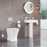 Eastbrook Back to Wall Toilet Eastbrook Beddington Rimless Back To Wall Toilet with Eco Vortex Flush and Soft Close Seat