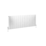 Eastbrook Panel Radiator Eastbrook Charlton Horizontal Aluminium Designer Radiator in Matt White