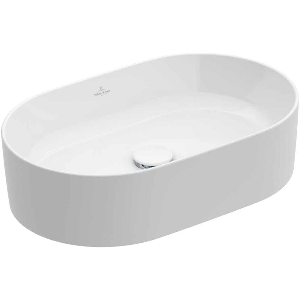 Villeroy & Boch Countertop Basin Villeroy & Boch Collaro 560mm Oval Countertop Basin in White Alpin
