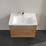 Villeroy & Boch Wall Mounted Vanity Unit Villeroy & Boch Subway 3.0 Wall Hung 800mm Two Drawer Vanity Unit with Basin