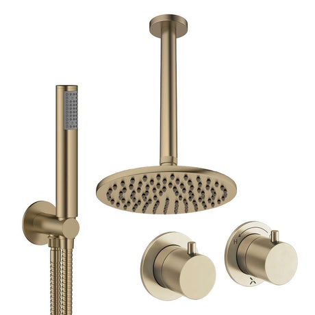 UK Bathroom Store Concealed Shower Set Crosswater Module Shower Set 1 with Fixed Head and Pencil Handset