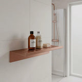 Smedbo Shelf Brushed Copper Smedbo Sideline Self-Adhesive Shower Shelf