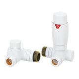 Reina Radiator Valve White Reina Modal Thermostatic Dual Fuel Corner Radiator Valves