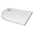 Aquarius Quadrant Shower Tray 900x760mm / Left Hand Aquarius Urbano Offset Quadrant 45mm Stone Resin Shower Tray in White