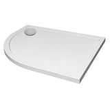 Aquarius Quadrant Shower Tray 900x760mm / Left Hand Aquarius Urbano Offset Quadrant 45mm Stone Resin Shower Tray in White
