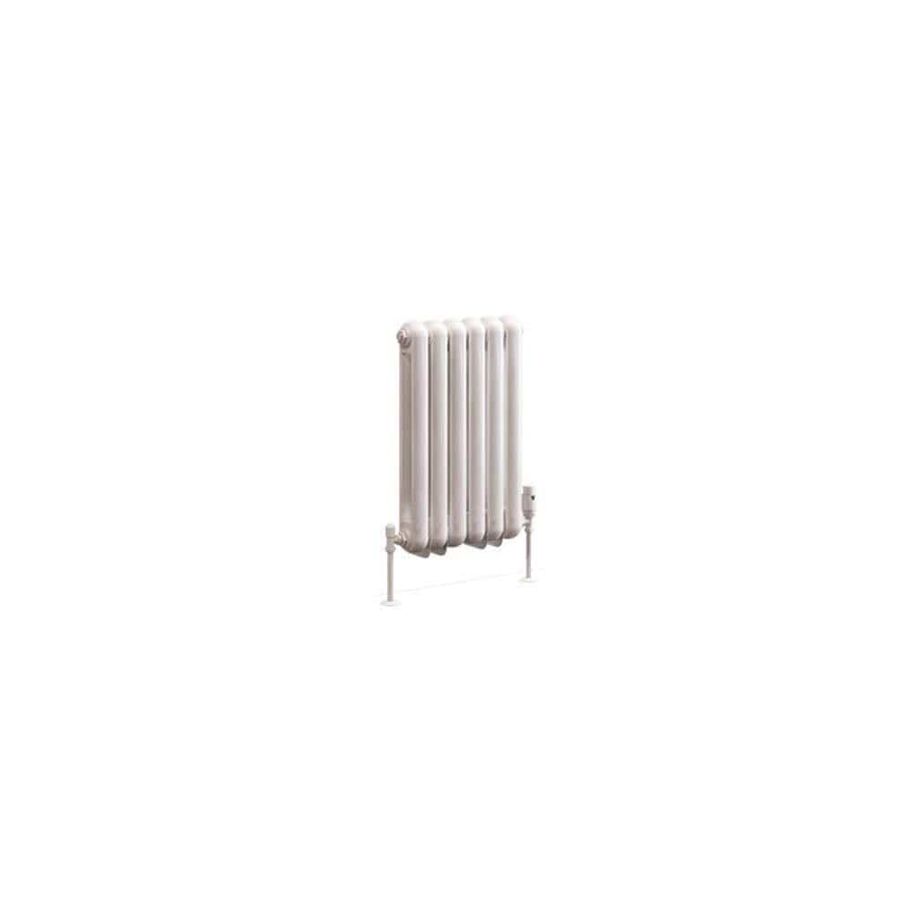 Eastbrook Column Radiator Eastbrook Rubano Straight Horizontal Traditional Column Radiator in Gloss White