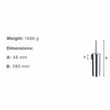 Smedbo Toilet Brush Smedbo Home Wall Mounted Toilet Brush and Holder