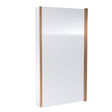 Aquarius Bathrooms Bath Screen Brushed Bronze Aquarius LevAqua L-Shaped 6mm Hinged Bath Screen with Fixed Return
