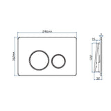 Imex Wall Hung WC Frame Imex Adjustable 1070-1270mm Wall Mounted Frame and Cistern with Stainless Steel Flush Plate