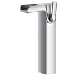 Flova Tall Basin Tap Flova Cascade Tall Basin Mixer with Clicker Waste in Diamond Chrome