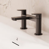 Crosswater Bath Mixer Matt Black Crosswater Drift Bath Filler Tap