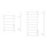 Reina Designer Towel Radiator Reina Velino Dry Electric Designer Towel Radiator