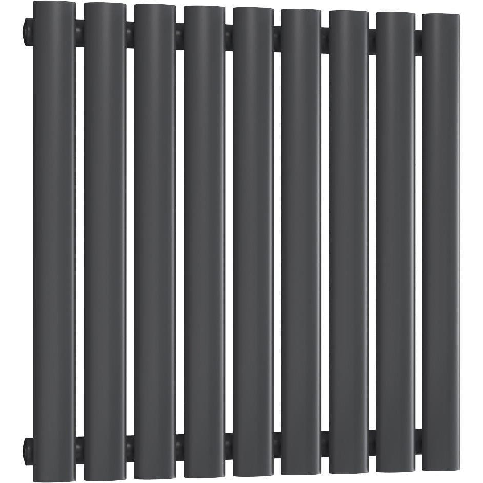 Aquarius Bathrooms Column Radiator Aquarius Athens Single Horizontal Column Radiator in Anthracite
